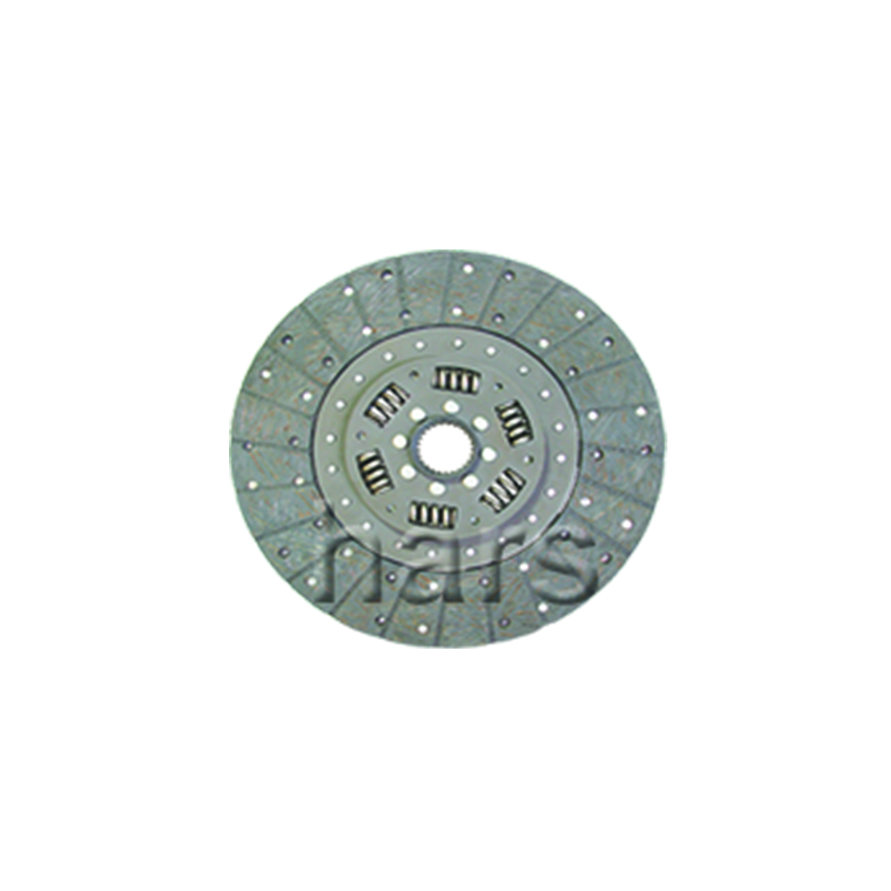 Clutch plate with torsion spring, organic pad