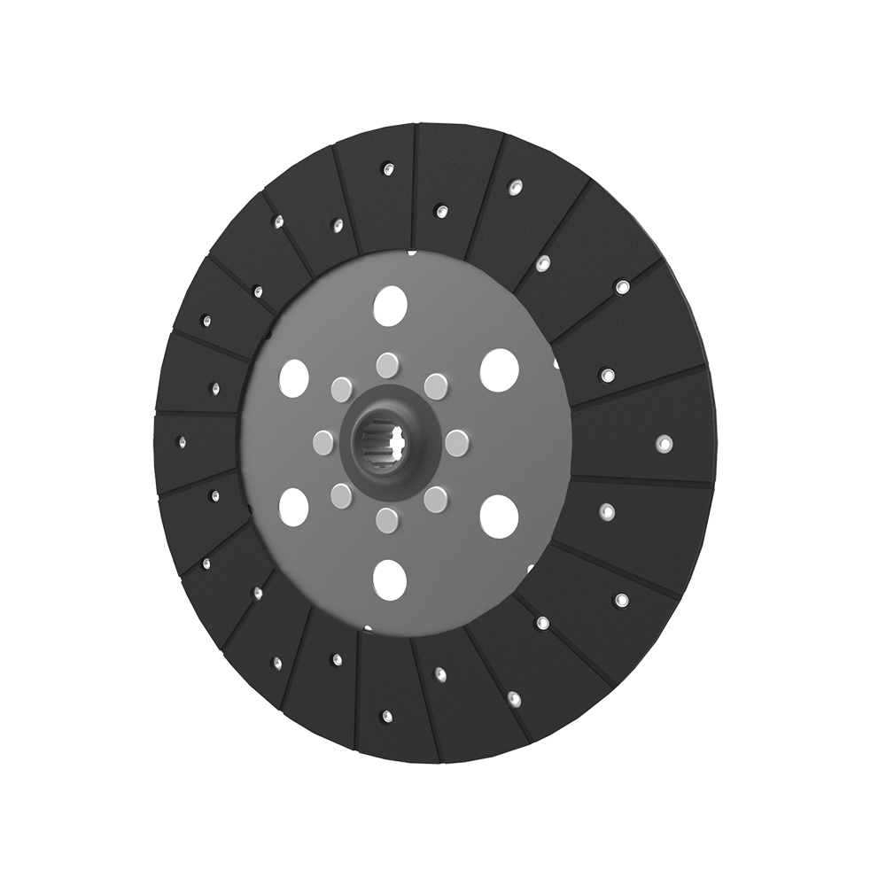 Clutch PTO plate, organic pad, rigid