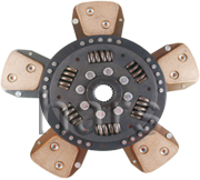Clutch plate with tansion spring, bronze pad, Solid