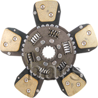 Clutch plate with torsion spring bronze 5 pairs of pads