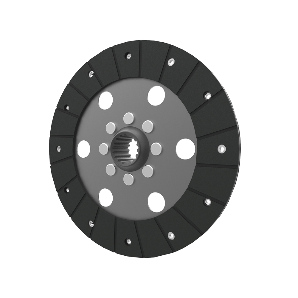 Clutch PTO plate, organic pad, rigid