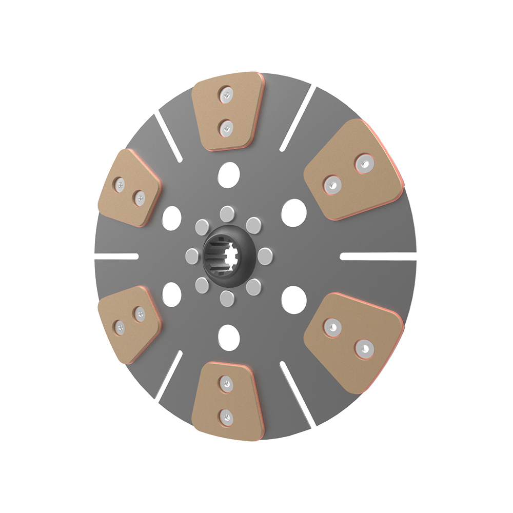 Clutch plate, 6 pairs of pads, Rigid - 2017