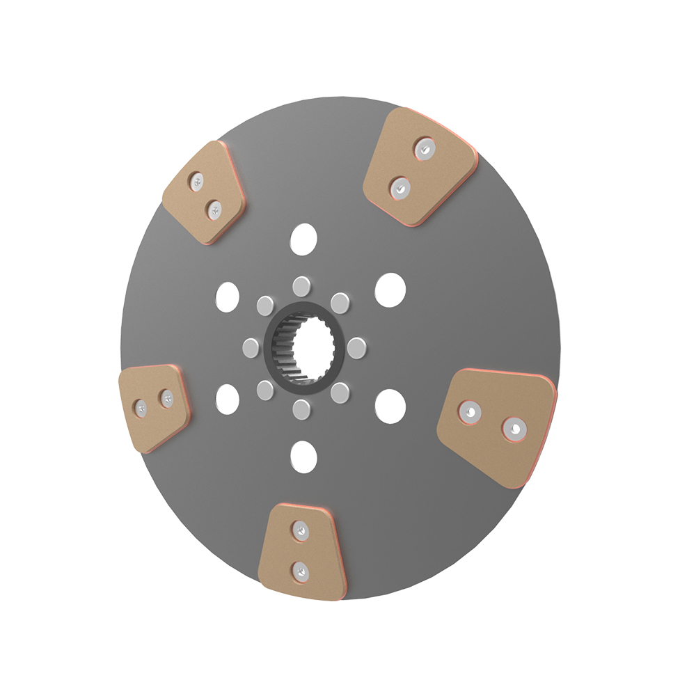 Clutch plate with tansion spring, Bronze 5 pairs of pads