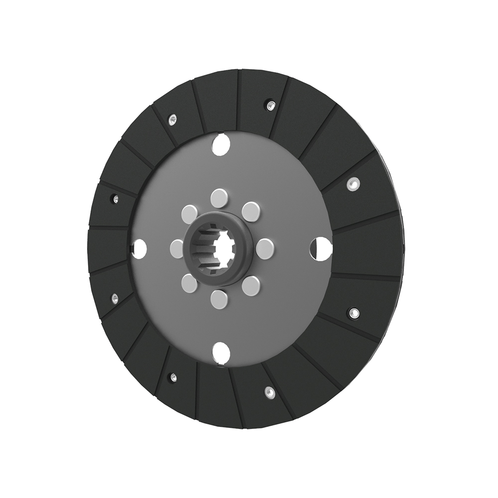 Clutch PTO plate, organic pad, rigid