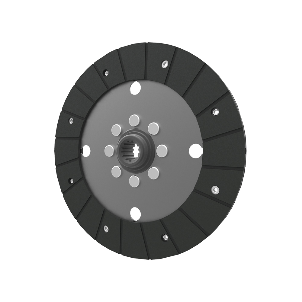 Clutch PTO plate, organic pad, rigid