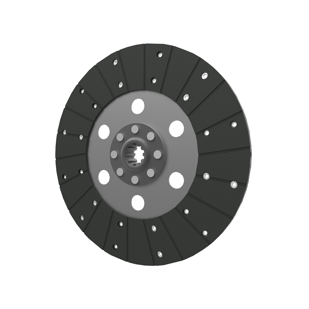 Clutch PTO plate, organic pad, rigid