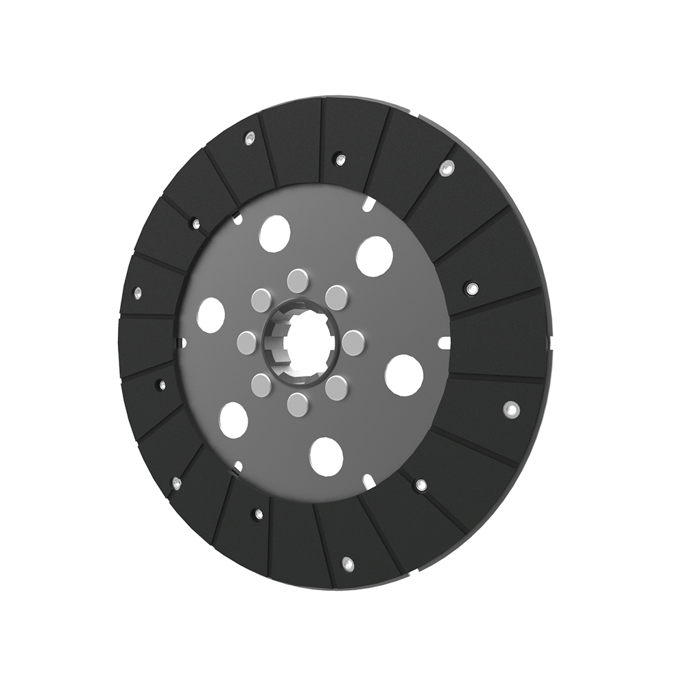 Clutch PTO plate, organic pad, rigid