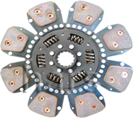 Clutch plate with torsion spring bronze 8 pairs of pads