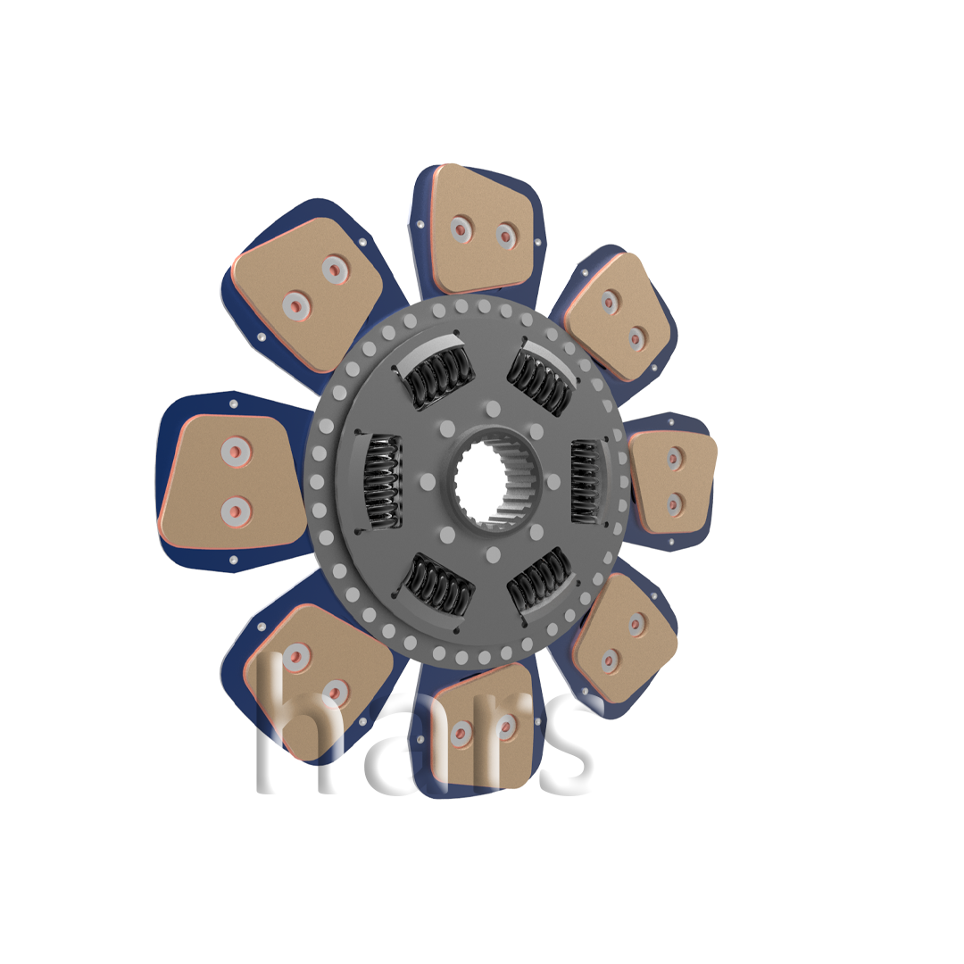 DEUTZ FAHR Clutch plate with tansion spring bronze 8 pairs of pads