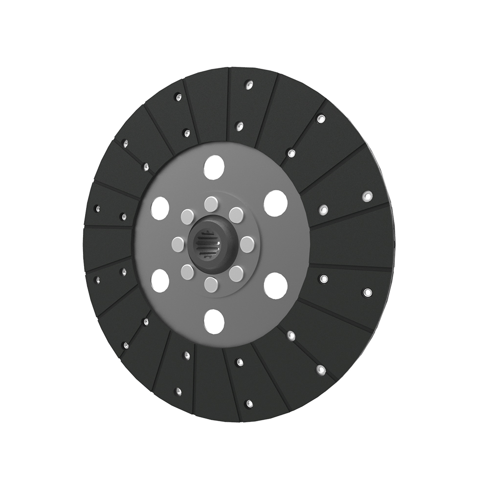 Clutch PTO plate, organic pad, rigid