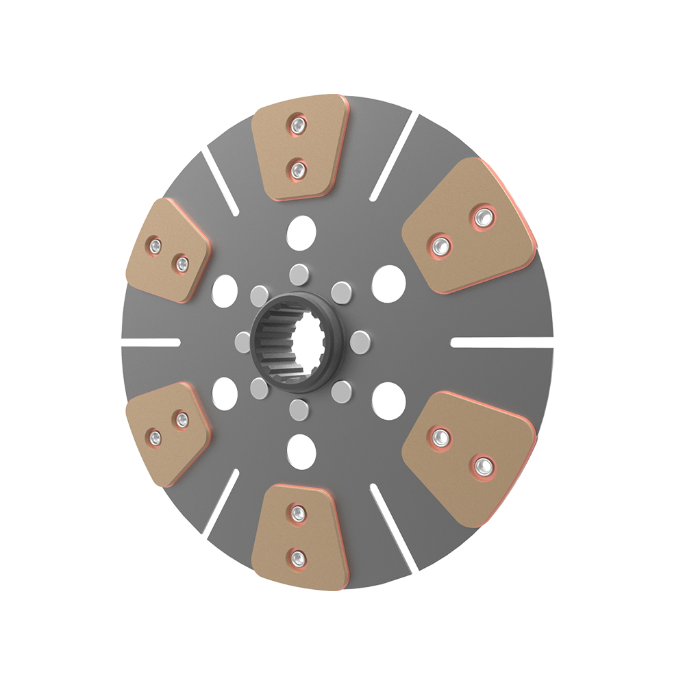 Clutch plate, 6 pairs of pads, Rigid - 2049