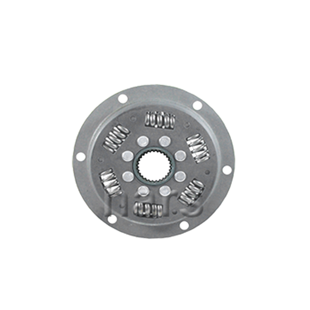 Clutch PTO plate with tansion spring