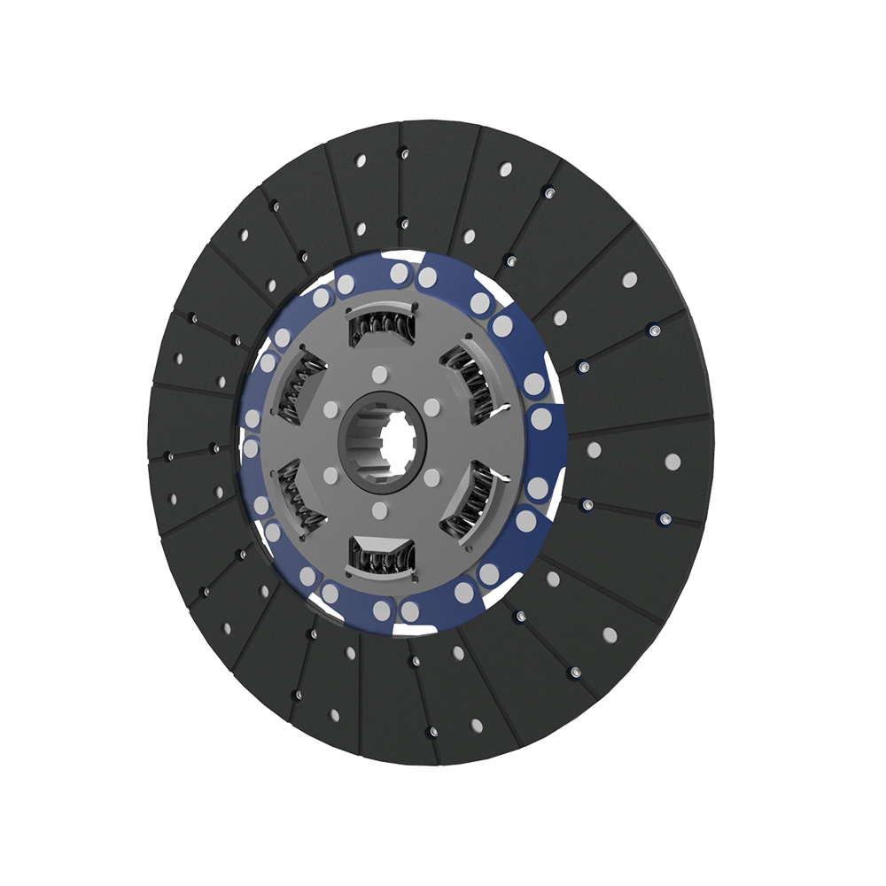 Clutch plate with torsion spring, organic pad - 1765