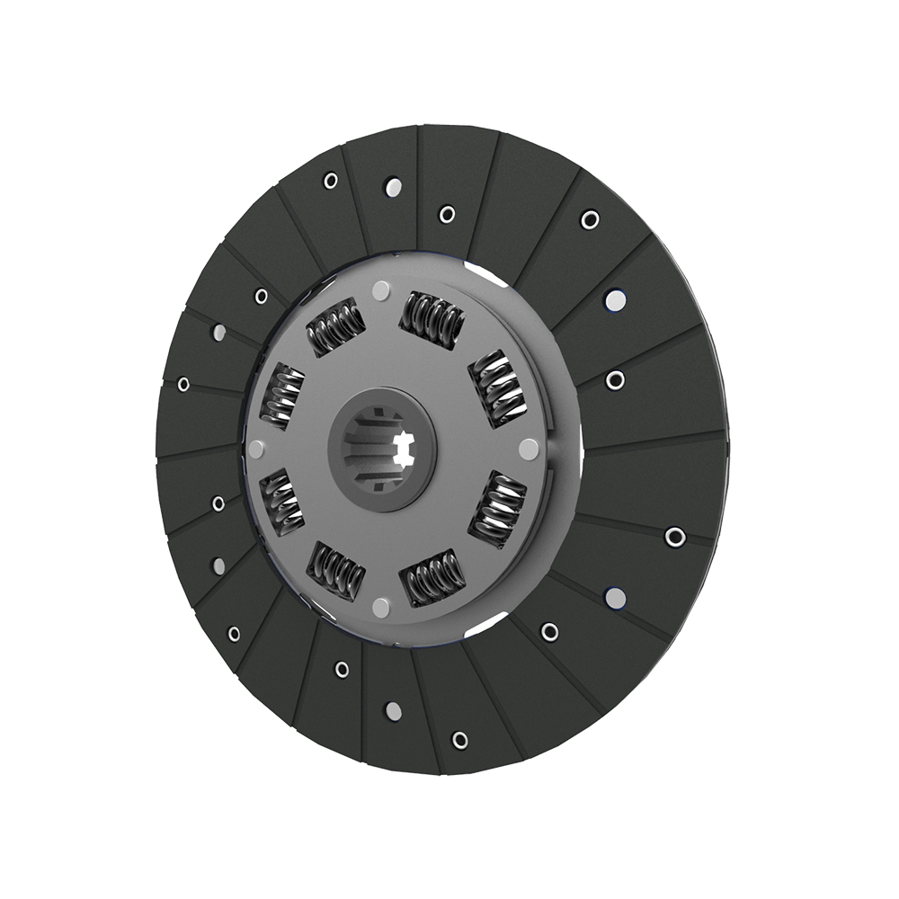 Clutch plate with torsion spring, organic pad - 1694