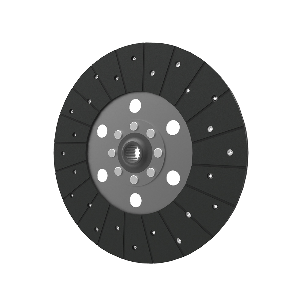 Clutch PTO plate, organic pad, rigid