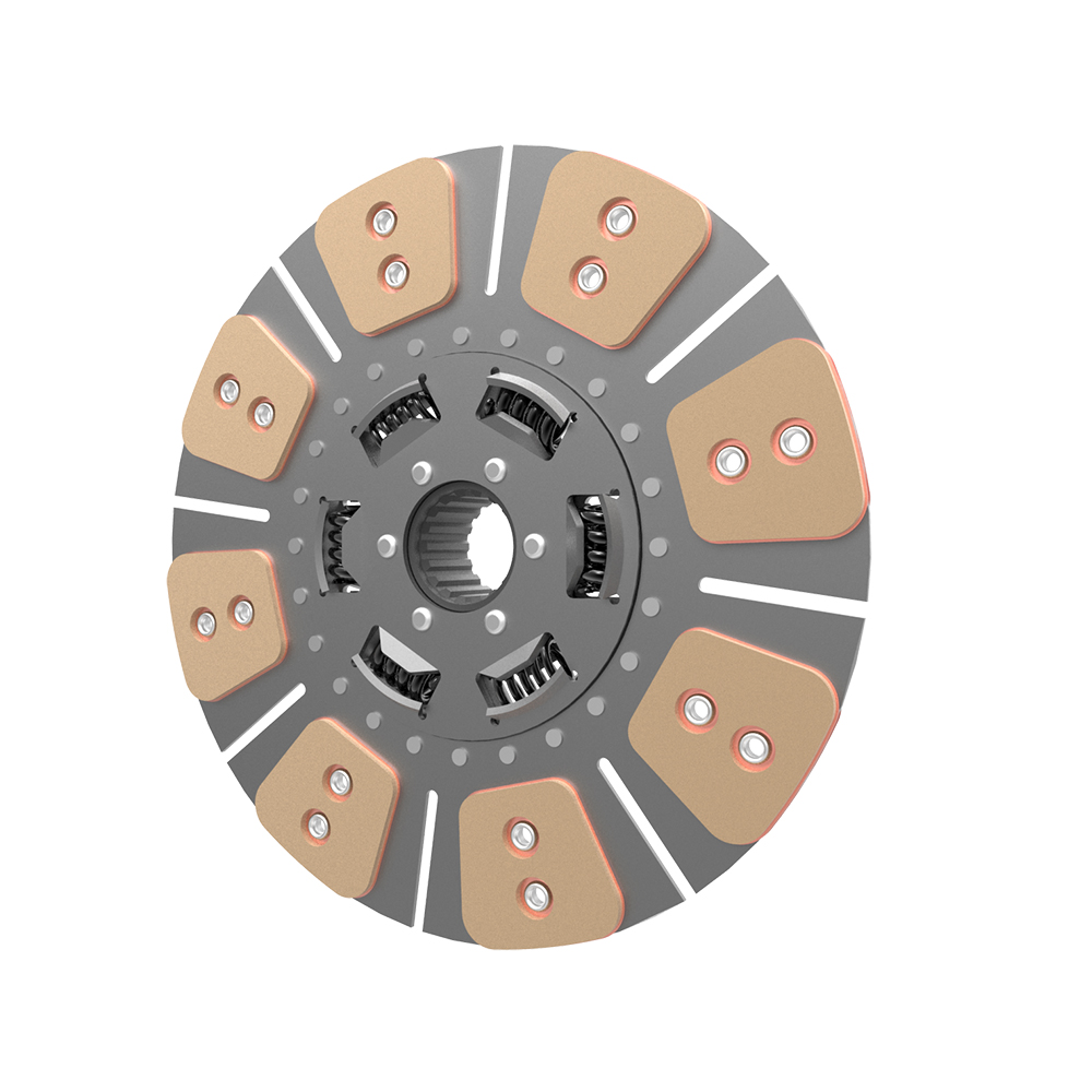 Clutch plate with torsion spring bronze 8 pairs of pads - 2119