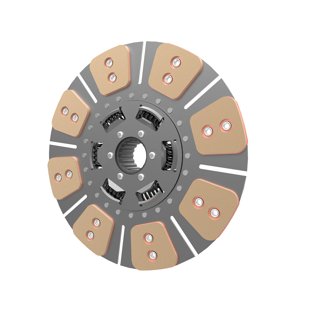 Clutch plate with torsion spring bronze 8 pairs of pads