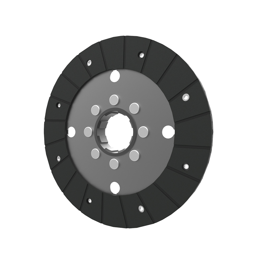 Clutch PTO plate, organic pad, rigid