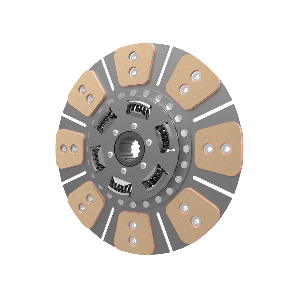 Clutch plate with torsion spring bronze 8 pairs of pads