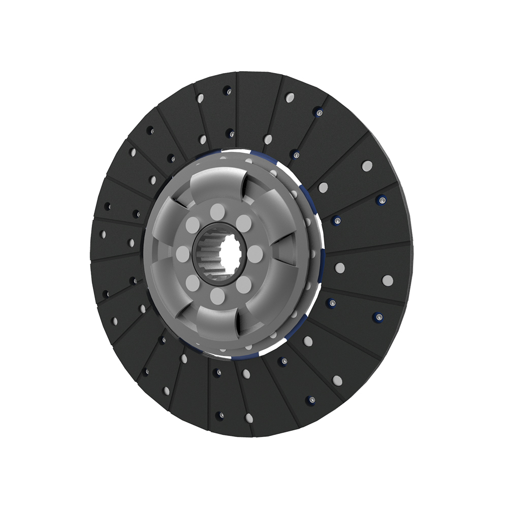 Clutch plate with torsion spring, organic pad - 2145