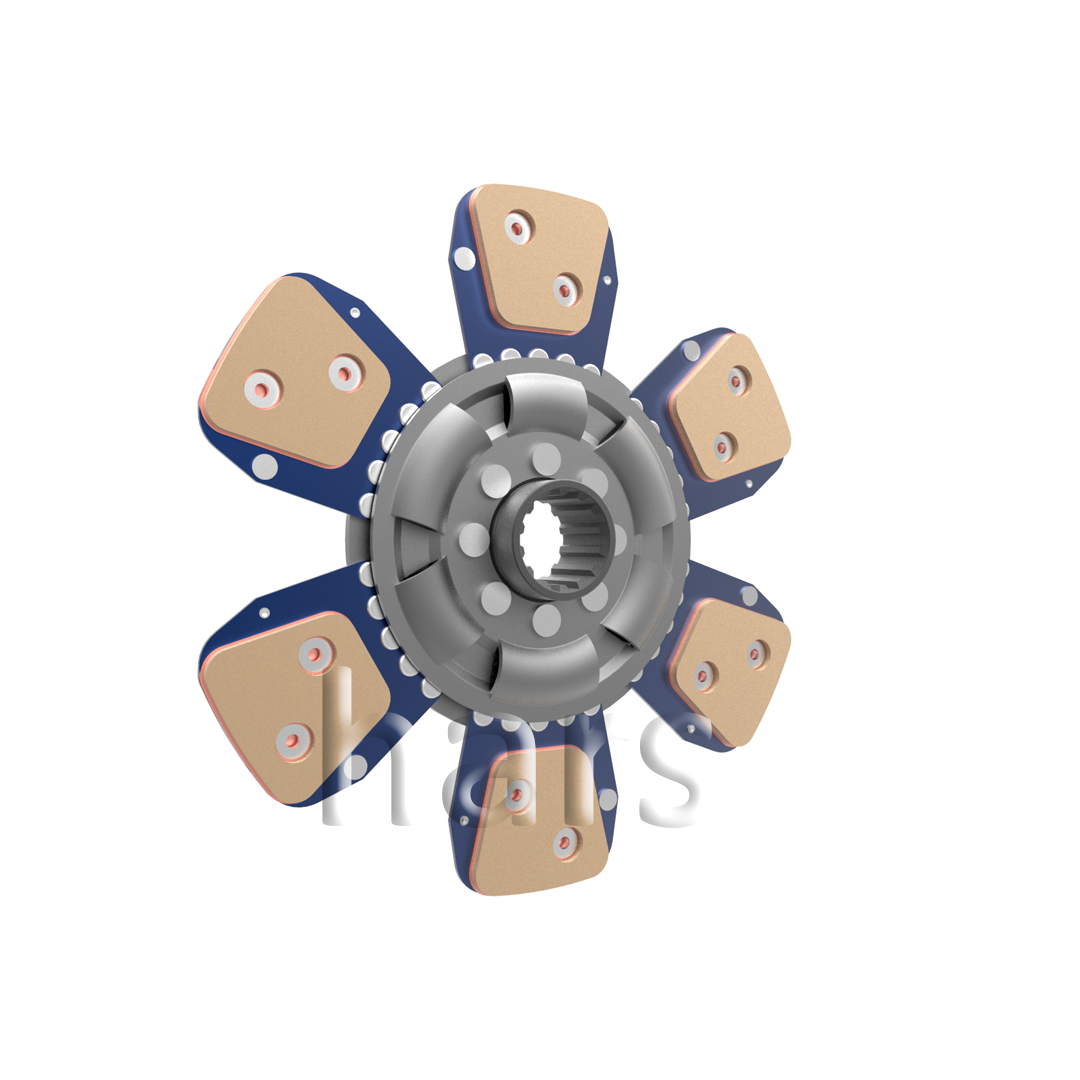 Clutch plate with tansion spring bronze 6 pairs of pads
