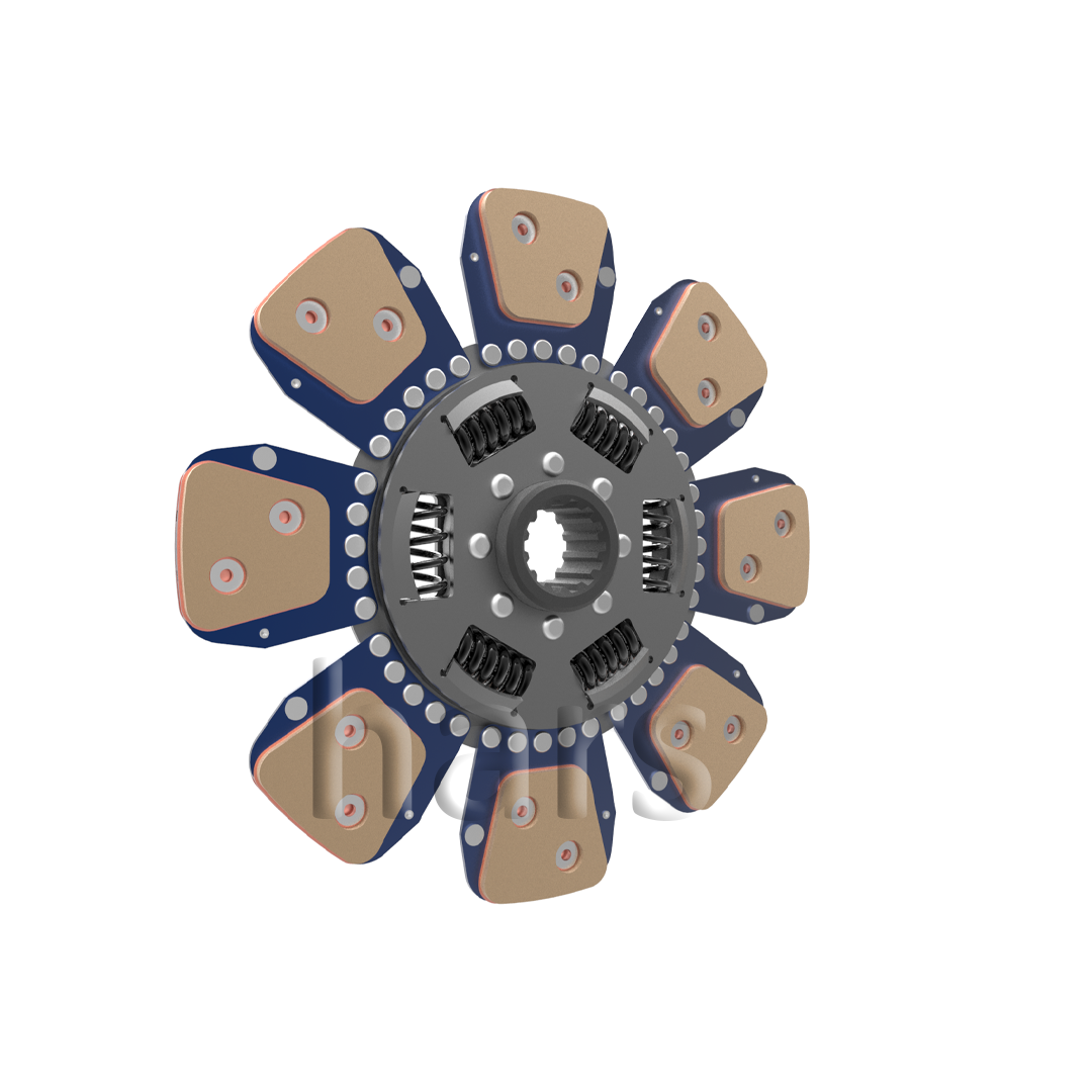 ERKUNT Clutch plate with tansion spring bronze 8 pairs of pads