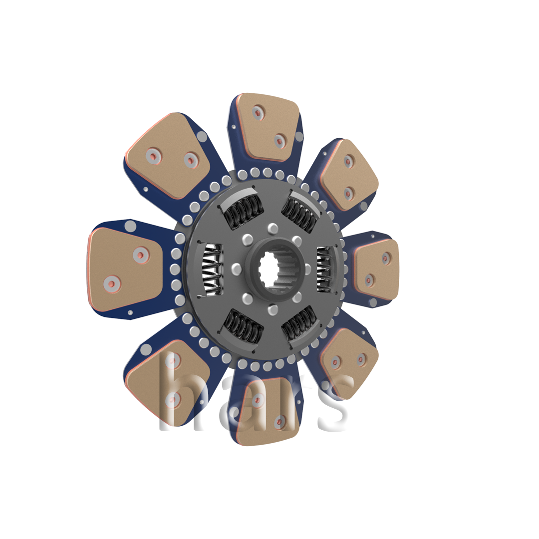 Clutch plate with tansion spring bronze 8 pairs of pads
