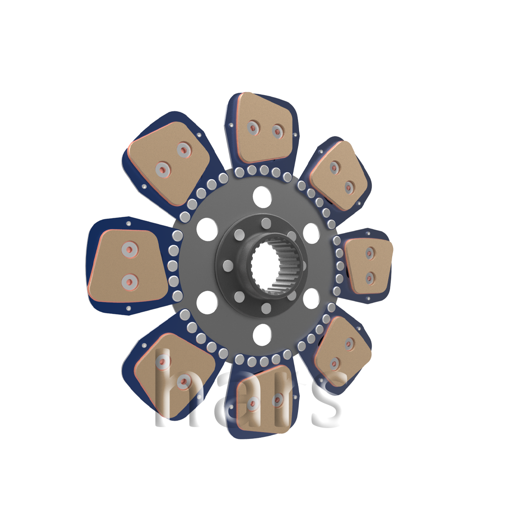 Clutch plate with tansion spring bronze 8 pairs of pads