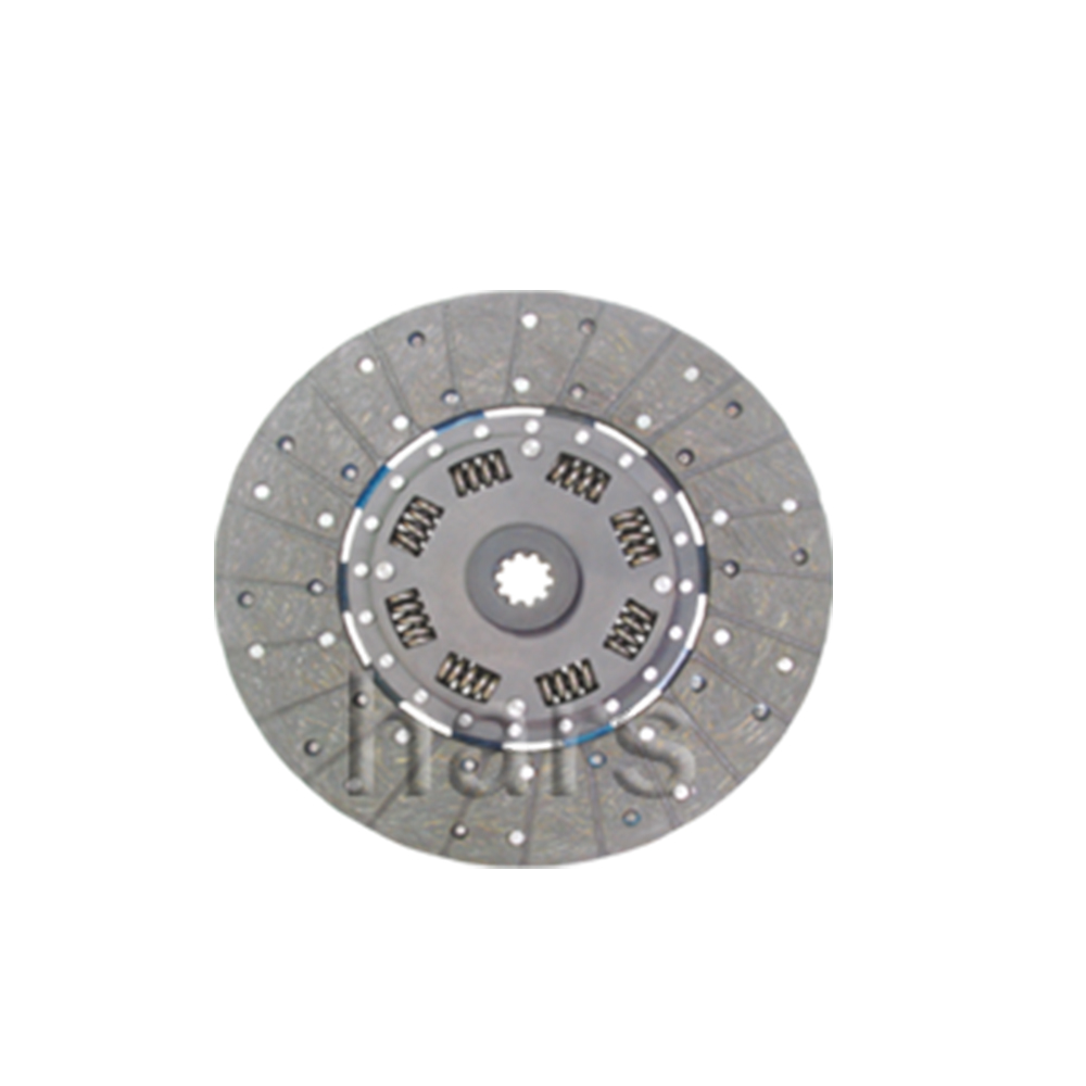 Clutch plate with torsion spring, organic pad