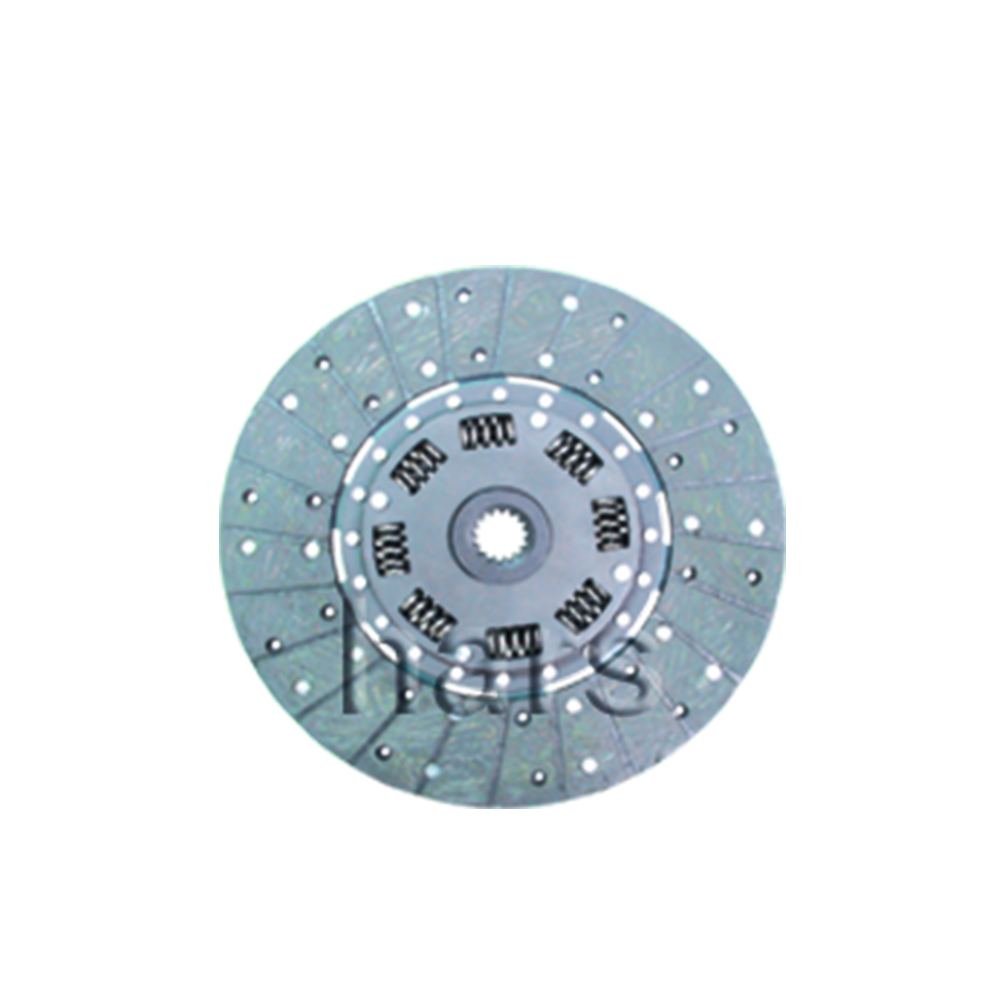 Clutch plate with torsion spring, organic pad