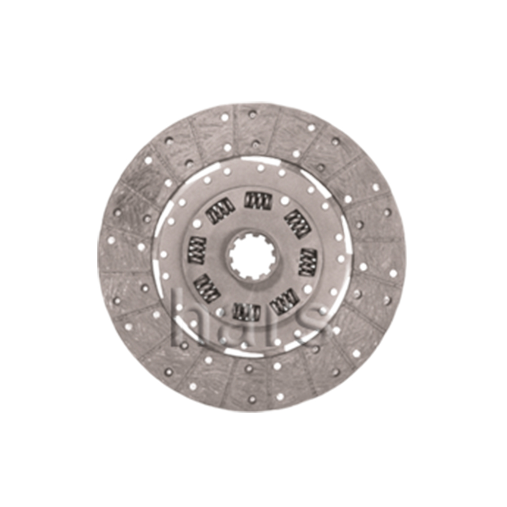 Clutch plate with torsion spring, organic pad