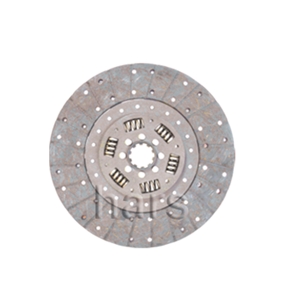 Clutch plate with torsion spring, organic pad