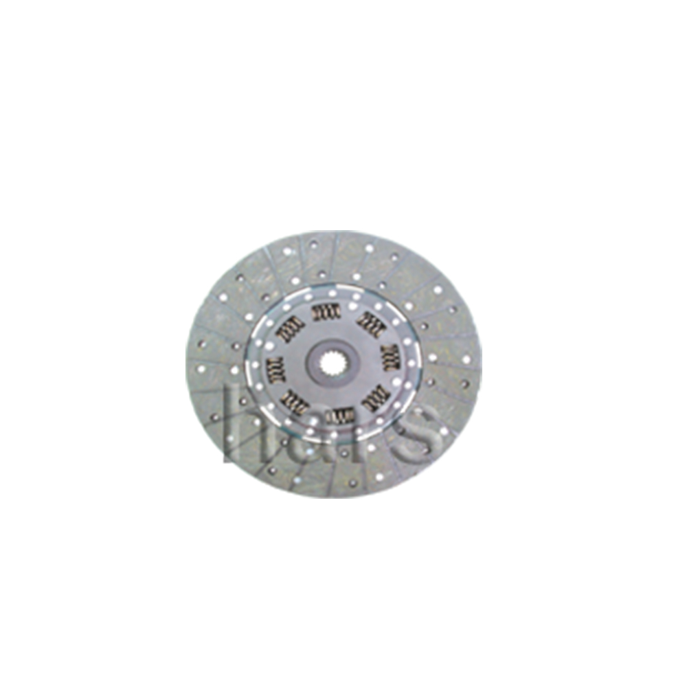 Clutch plate with torsion spring, organic pad