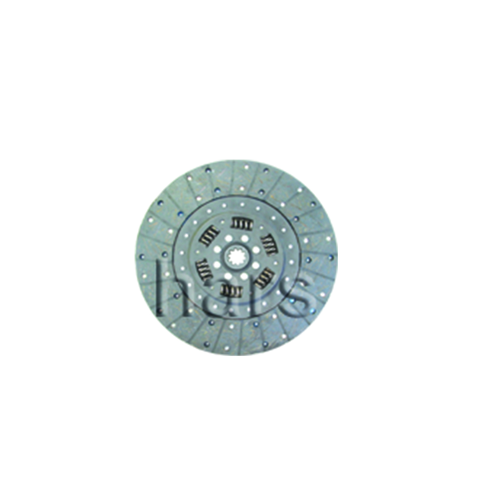 Clutch plate with torsion spring, organic pad