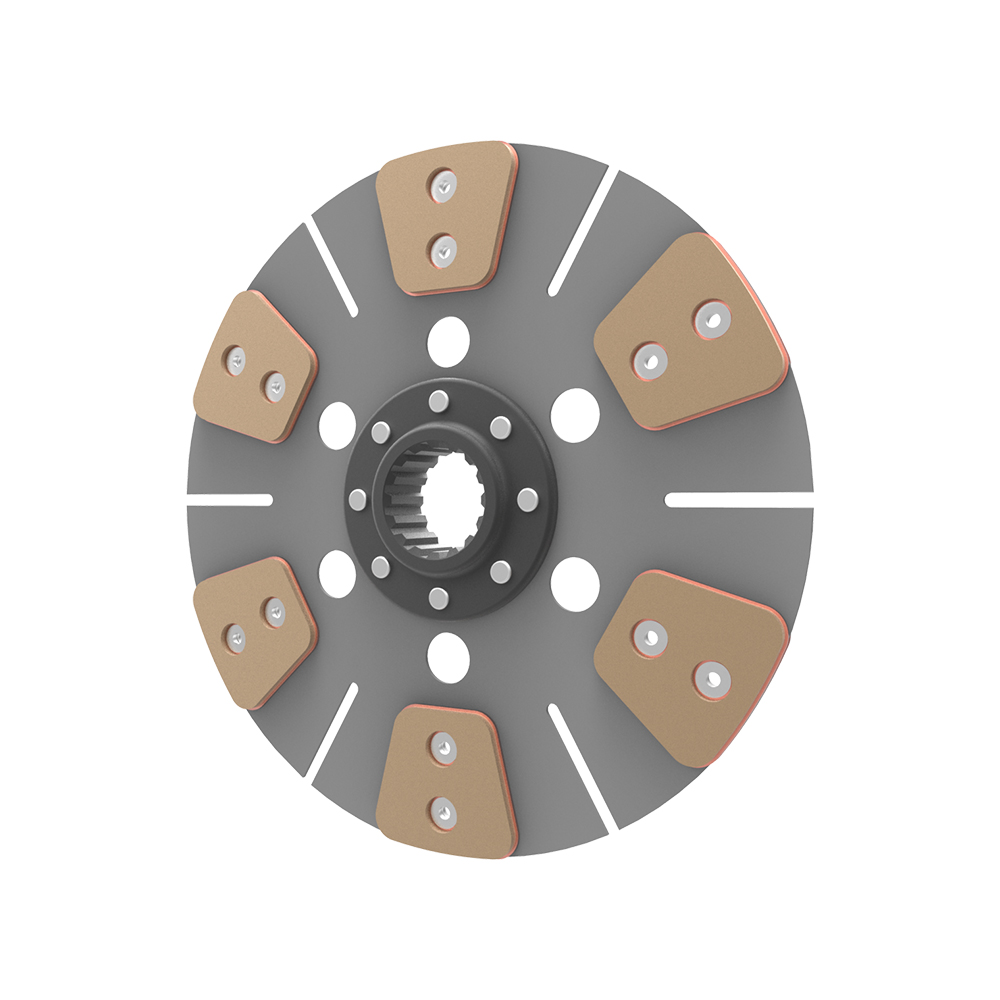 Clutch plate, 6 pairs of pads, Rigid