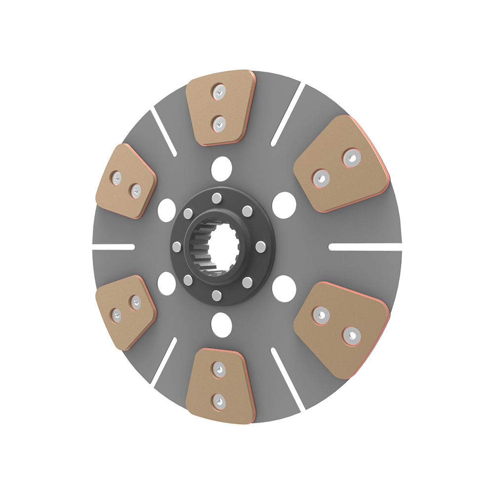 Clutch plate, 6 pairs of pads, Rigid - 2113